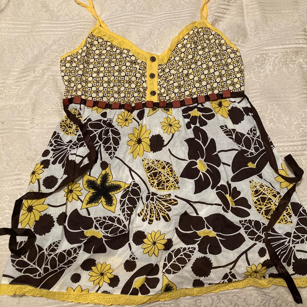 Large Floral Babydoll Tank